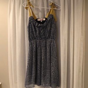 “Emmelee” Dress, navy and white
